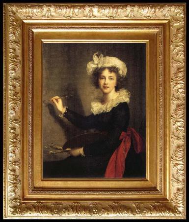 framed  Elisabeth-Louise Vigee-Lebrun Self-Portrait, Ta3142-1